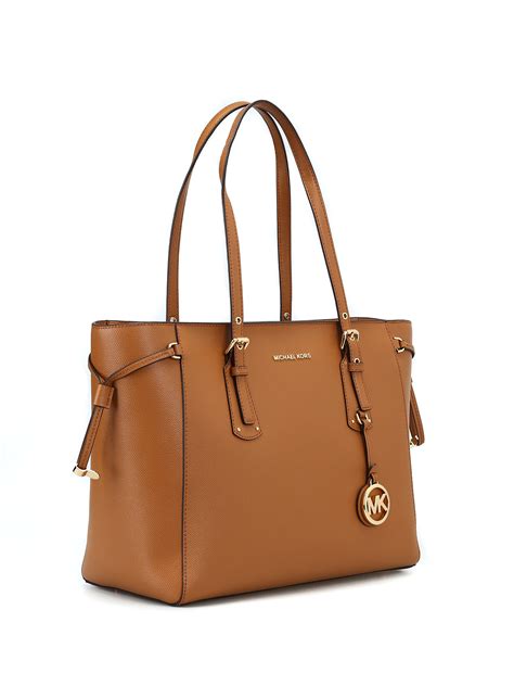 michael kors caramel bag|Michael Kors leather tote.